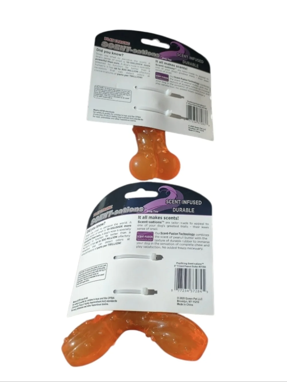 New Play Strong Scent-sations Peanut Butter Scent-Infused Dog Toy Bundle Lot 2